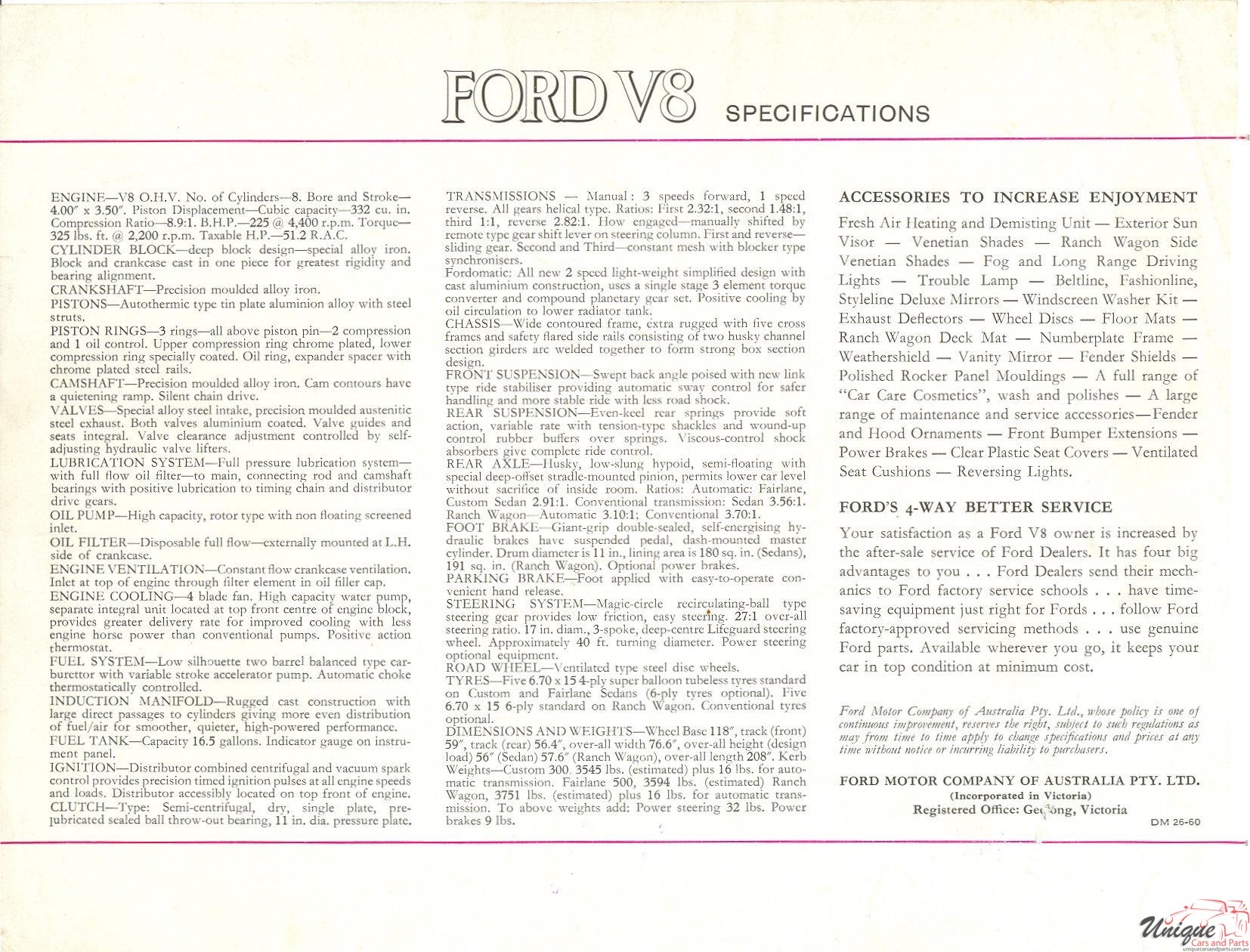 1960 Ford Fairlane Brochure - Australia Page 7